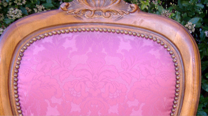 dossier fauteuil rose